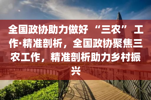 全國政協(xié)助力做好 “三農(nóng)” 工作·精準剖析，全國政協(xié)聚焦三農(nóng)工作，精準剖析助力鄉(xiāng)村振興