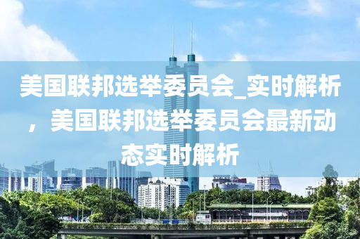 美國聯(lián)邦選舉委員會_實時解析，美國聯(lián)邦選舉委員會最新動態(tài)實時解析