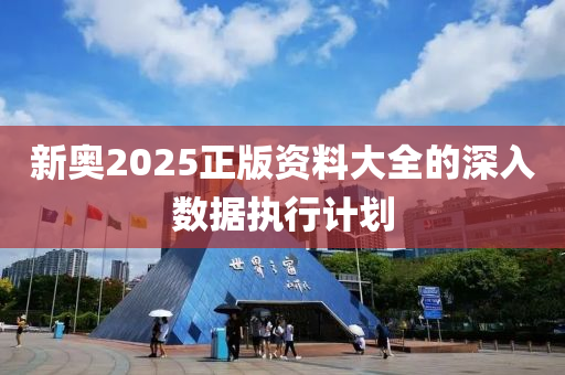 新奧2025正版資料大全的深入數(shù)據(jù)執(zhí)行計劃