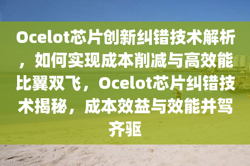 Ocelot芯片創(chuàng)新糾錯(cuò)技術(shù)解析，如何實(shí)現(xiàn)成本削減與高效能比翼雙飛，Ocelot芯片糾錯(cuò)技術(shù)揭秘，成本效益與效能并駕齊驅(qū)