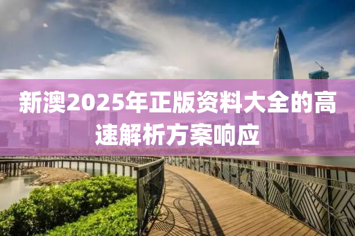 新澳2025年正版資料大全的高速解析方案響應