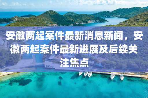 安徽兩起案件最新消息新聞，安徽兩起案件最新進(jìn)展及后續(xù)關(guān)注焦點(diǎn)