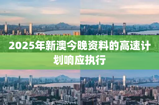 2025年新澳今晚資料的高速計劃響應(yīng)執(zhí)行