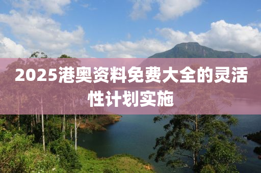 2025港奧資料免費(fèi)大全的靈活性計劃實施