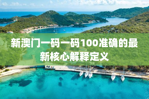 新澳門一碼一碼100準(zhǔn)確的最新核心解釋定義