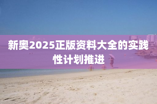 新奧2025正版資料大全的實(shí)踐性計(jì)劃推進(jìn)