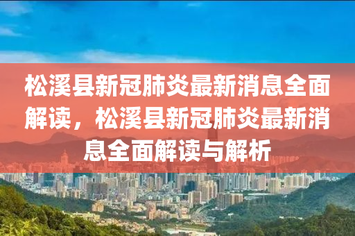 松溪縣新冠肺炎最新消息全面解讀，松溪縣新冠肺炎最新消息全面解讀與解析