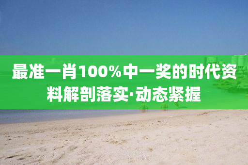 最準(zhǔn)一肖100%中一獎(jiǎng)的時(shí)代資料解剖落實(shí)·動(dòng)態(tài)緊握