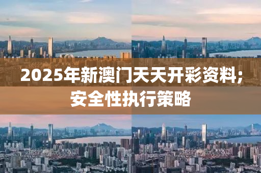 2025年新澳門天天開彩資料;安全性執(zhí)行策略