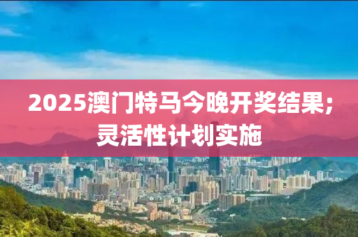 2025澳門特馬今晚開獎結(jié)果;靈活性計劃實施