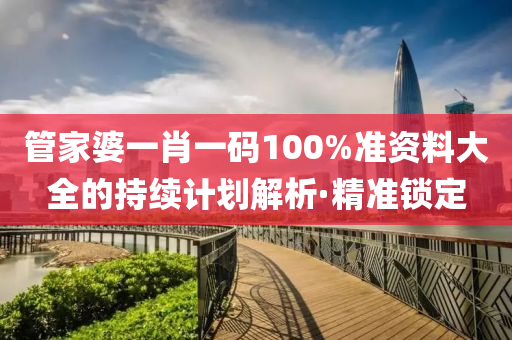 管家婆一肖一碼100%準資料大全的持續(xù)計劃解析·精準鎖定