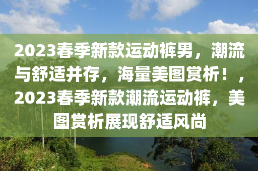 2023春季新款運動褲男，潮流與舒適并存，海量美圖賞析！，2023春季新款潮流運動褲，美圖賞析展現(xiàn)舒適風(fēng)尚