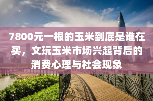 7800元一根的玉米到底是誰(shuí)在買，文玩玉米市場(chǎng)興起背后的消費(fèi)心理與社會(huì)現(xiàn)象