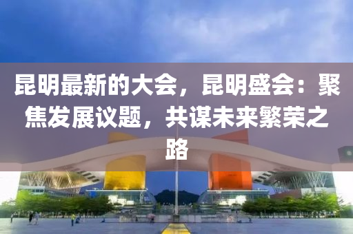 昆明最新的大會，昆明盛會：聚焦發(fā)展議題，共謀未來繁榮之路