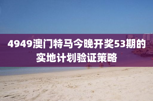 4949澳門特馬今晚開獎(jiǎng)53期的實(shí)地計(jì)劃驗(yàn)證策略