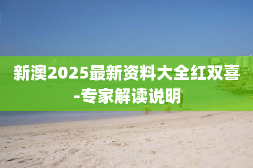 新澳2025最新資料大全紅雙喜-專家解讀說明