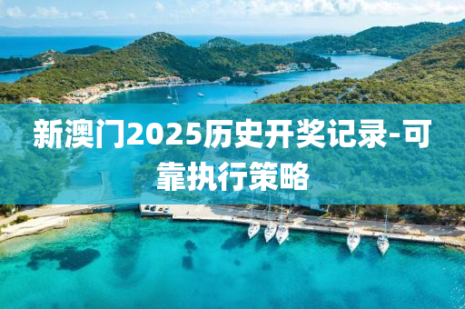 新澳門2025歷史開獎記錄-可靠執(zhí)行策略