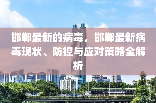 邯鄲最新的病毒，邯鄲最新病毒現(xiàn)狀、防控與應(yīng)對策略全解析