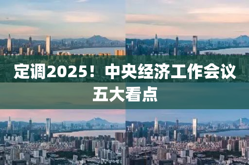 定調(diào)2025！中央經(jīng)濟工作會議五大看點