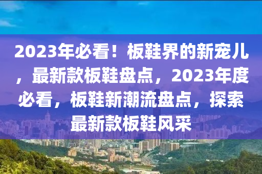 2023年必看！板鞋界的新寵兒，最新款板鞋盤點(diǎn)，2023年度必看，板鞋新潮流盤點(diǎn)，探索最新款板鞋風(fēng)采