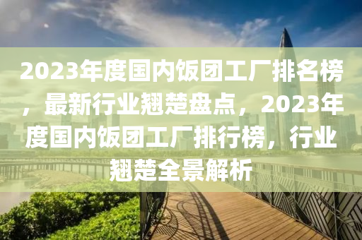 2023年度國(guó)內(nèi)飯團(tuán)工廠排名榜，最新行業(yè)翹楚盤(pán)點(diǎn)，2023年度國(guó)內(nèi)飯團(tuán)工廠排行榜，行業(yè)翹楚全景解析