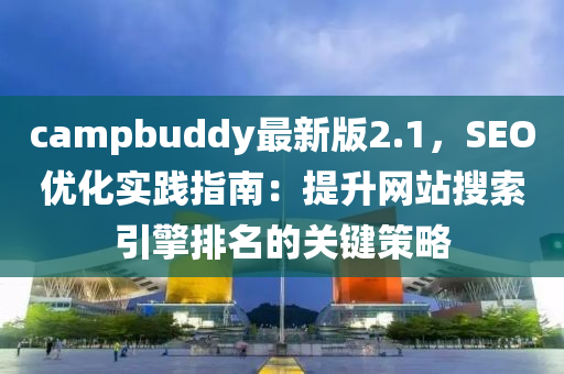 campbuddy最新版2.1，SEO優(yōu)化實(shí)踐指南：提升網(wǎng)站搜索引擎排名的關(guān)鍵策略