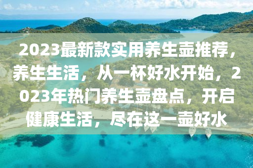 2023最新款實用養(yǎng)生壺推薦，養(yǎng)生生活，從一杯好水開始，2023年熱門養(yǎng)生壺盤點，開啟健康生活，盡在這一壺好水