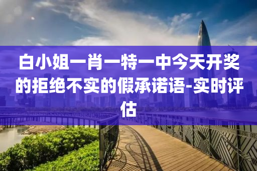 白小姐一肖一特一中今天開獎的拒絕不實的假承諾語-實時評估