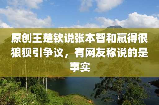 原創(chuàng)王楚欽說張本智和贏得很狼狽引爭(zhēng)議，有網(wǎng)友稱說的是事實(shí)