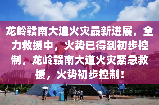 龍嶺贛南大道火災最新進展，全力救援中，火勢已得到初步控制，龍嶺贛南大道火災緊急救援，火勢初步控制！