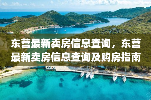 東營最新賣房信息查詢，東營最新賣房信息查詢及購房指南