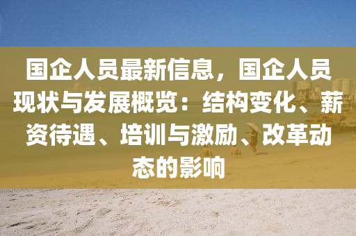 國企人員最新信息，國企人員現(xiàn)狀與發(fā)展概覽：結構變化、薪資待遇、培訓與激勵、改革動態(tài)的影響