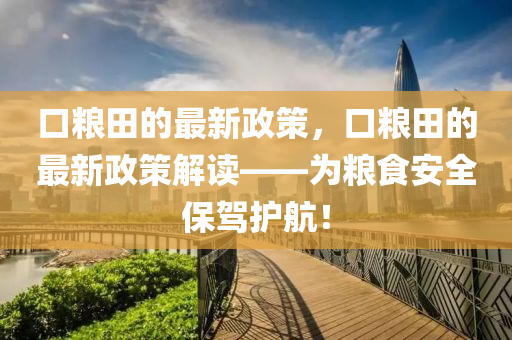 口糧田的最新政策，口糧田的最新政策解讀——為糧食安全保駕護航！