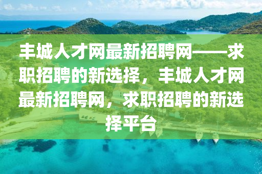 豐城人才網(wǎng)最新招聘網(wǎng)——求職招聘的新選擇，豐城人才網(wǎng)最新招聘網(wǎng)，求職招聘的新選擇平臺