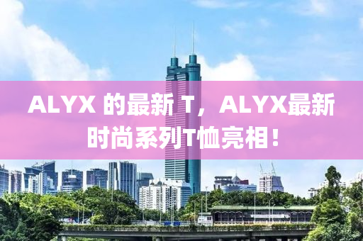 ALYX 的最新 T，ALYX最新時尚系列T恤亮相！