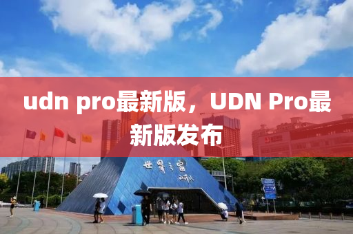 udn pro最新版，UDN Pro最新版發(fā)布