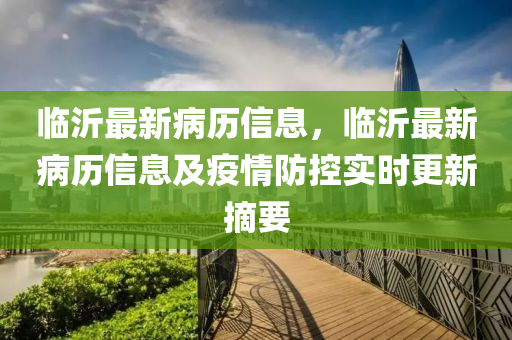 臨沂最新病歷信息，臨沂最新病歷信息及疫情防控實時更新摘要