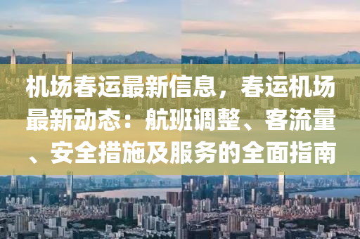 機場春運最新信息，春運機場最新動態(tài)：航班調(diào)整、客流量、安全措施及服務(wù)的全面指南