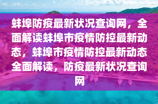 蚌埠防疫最新狀況查詢網(wǎng)，全面解讀蚌埠市疫情防控最新動態(tài)，蚌埠市疫情防控最新動態(tài)全面解讀，防疫最新狀況查詢網(wǎng)