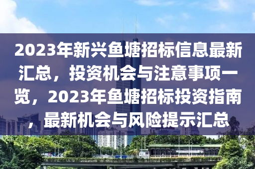 2023年新興魚塘招標(biāo)信息最新匯總，投資機會與注意事項一覽，2023年魚塘招標(biāo)投資指南，最新機會與風(fēng)險提示匯總