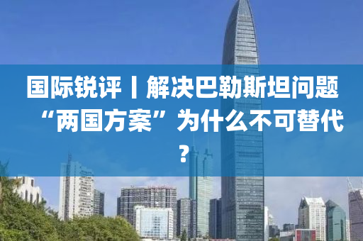 國(guó)際銳評(píng)丨解決巴勒斯坦問(wèn)題  “兩國(guó)方案”為什么不可替代？