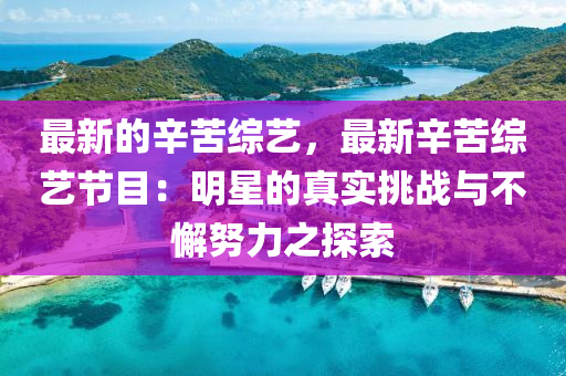 最新的辛苦綜藝，最新辛苦綜藝節(jié)目：明星的真實(shí)挑戰(zhàn)與不懈努力之探索