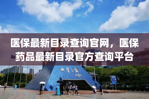 醫(yī)保最新目錄查詢官網(wǎng)，醫(yī)保藥品最新目錄官方查詢平臺(tái)