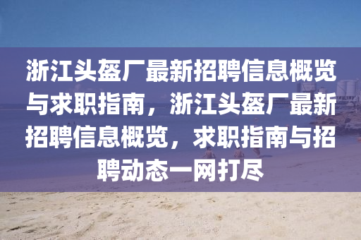 浙江頭盔廠最新招聘信息概覽與求職指南，浙江頭盔廠最新招聘信息概覽，求職指南與招聘動態(tài)一網(wǎng)打盡